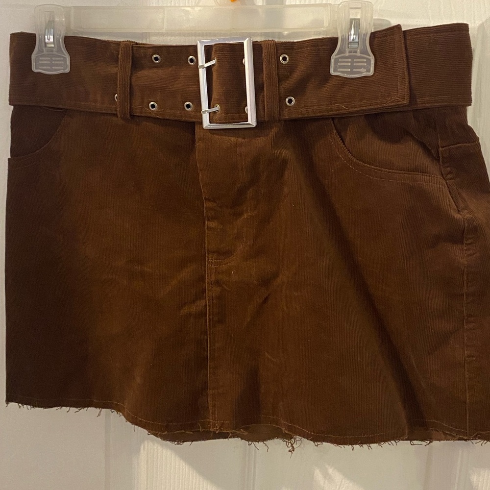 Rue21 Women's Brown Corduroy Mini Skirt